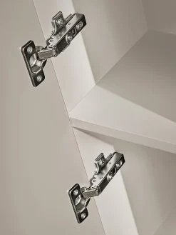 Furnidea Meuble colonne suspendu de salle de bain ADEL CACHEMIRE 35 x 140 cm