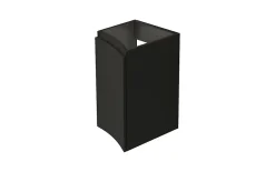 Meuble complément sous vasque graphite mat Vague 34 cm version gauche* Meuble Sous-Vasque