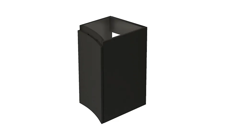 Meuble complément sous vasque graphite mat Vague 34 cm version gauche* Meuble Sous-Vasque