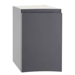 Meuble complément sous vasque gris anthracite Vague 34 cm version gauche