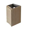 Meuble complément sous vasque effet bois l.34 cm version gauche, Vague