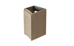 Meuble complément sous vasque effet bois l.34 cm version gauche, Vague