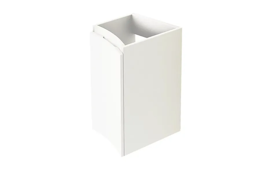 Meuble complément sous vasque blanc Vague 34 cm version gauche* Meuble Sous-Vasque