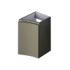Meuble complément sous vasque kaki mat Vague 34 cm version droite