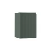 Meuble complément sous vasque vert mat strié l.34 x H.55 x P.41 cm version gauche, Vague