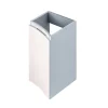 Meuble complément sous vasque blanc mat Vague 34 cm version gauche