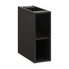 Meublorama Meuble de rangement additionnel sous vasque KINOKO 2 portes Gris anthracite L20 x P57 x H46 cm Meuble suspendu
