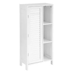Sobuy Meuble de Rangement Armoire Cuisine Salle de Bain, BZR39-W,