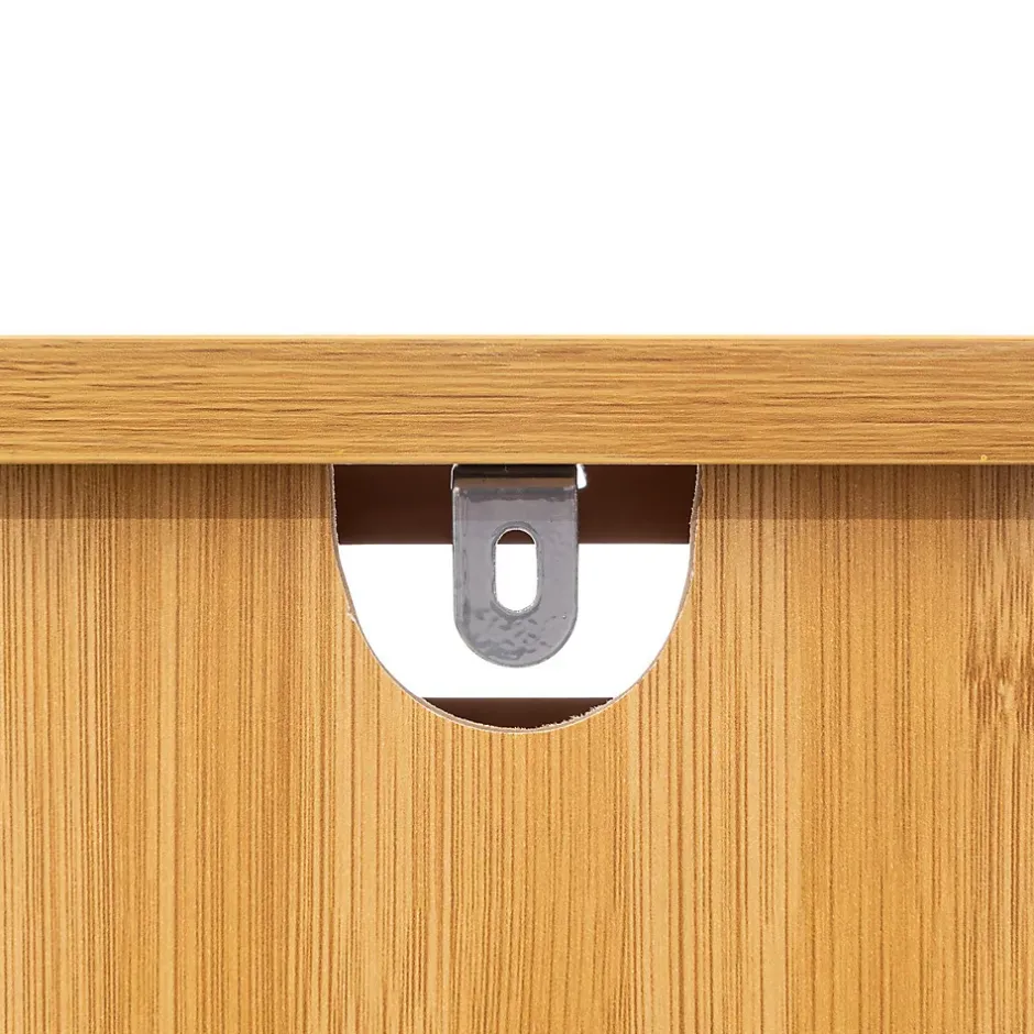 5Five Meuble de rangement Colonne en Bambou 1 Porte H 168 cm