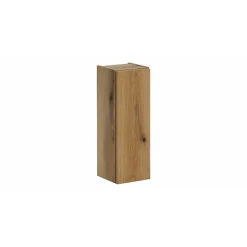 Meublorama Meuble de rangement de salle de bain VANO 1 porte Coloris chene L20 x P57 x H18 cm Meuble suspendu