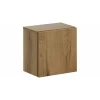 Meublorama Meuble de rangement de salle de bain VANO 1 porte Coloris chene L20 x P57 x H18 cm Meuble suspendu
