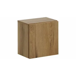 Meublorama Meuble de rangement de salle de bain VANO 1 porte Coloris chene L20 x P57 x H18 cm Meuble suspendu