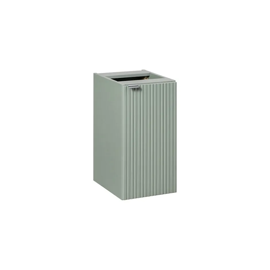 Meublorama Meuble de rangement salle de bain ELVINA 1 porte H57 cm Vert sauge pastel Suspendu* Armoire De Salle De Bains