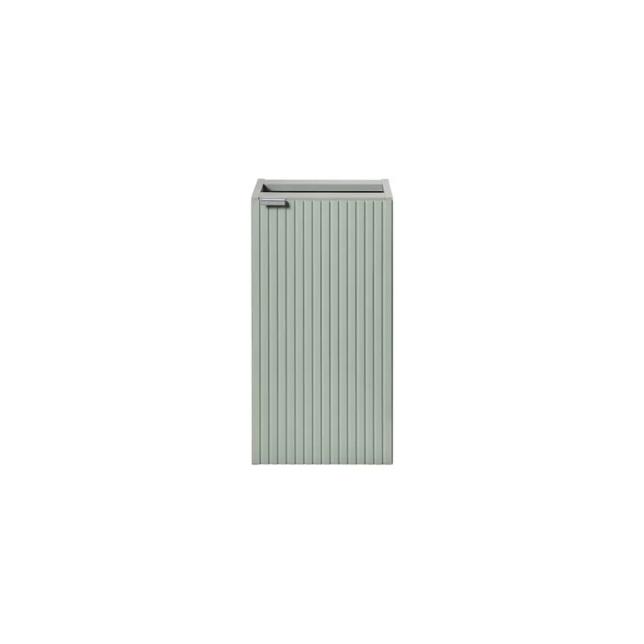 Meublorama Meuble de rangement salle de bain ELVINA 1 porte H57 cm Vert sauge pastel Suspendu* Armoire De Salle De Bains