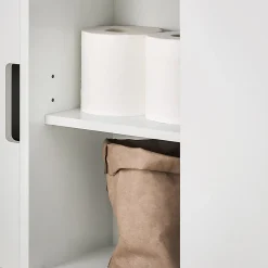 Sobuy Meuble de Rangement Salle de Bain Armoire WC pour Papier Toilette, BZR02-W,* Meuble De Salle De Bains Faible Profondeur