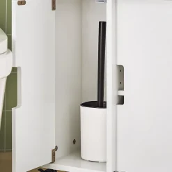 Sobuy Meuble de Rangement Salle de Bain Armoire WC pour Papier Toilette, BZR02-W,* Meuble De Salle De Bains Faible Profondeur