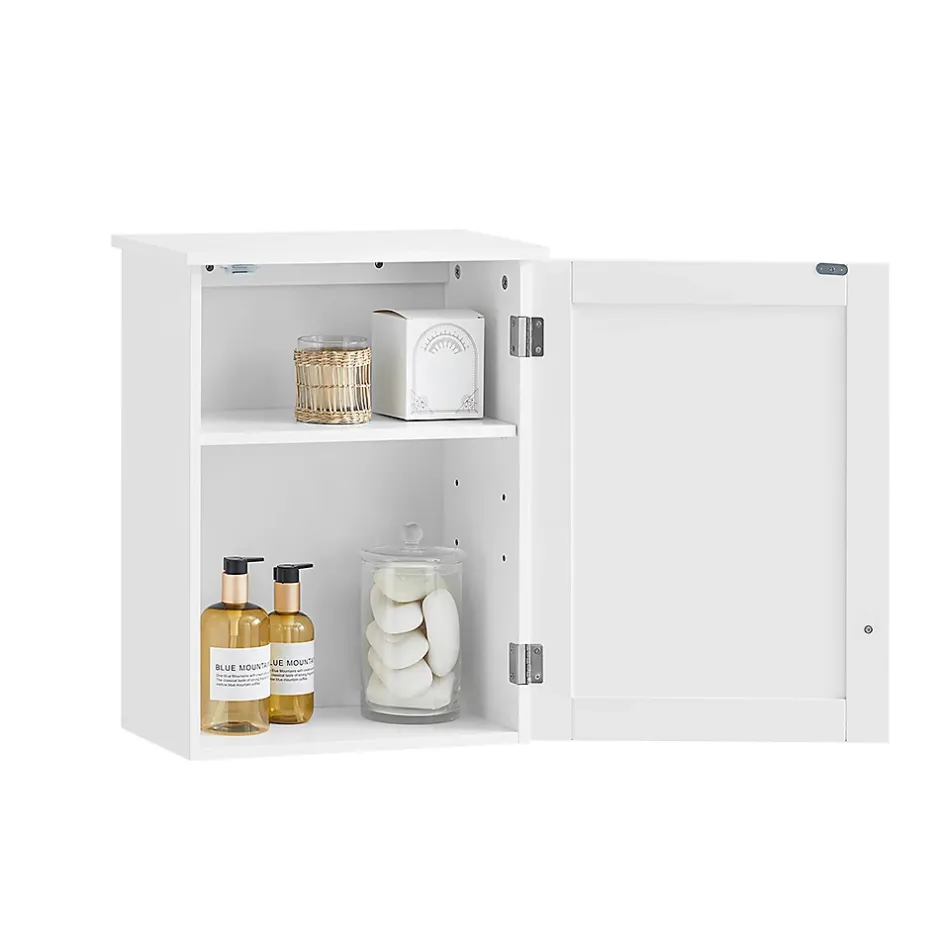 Sobuy Meuble de Rangementde Salle de Bain Armoire Suspendue, BZR19-W,