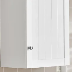 Sobuy Meuble de Rangementde Salle de Bain Armoire Suspendue, BZR19-W,