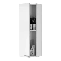 Generique Meuble de salle de bain - ARKITMOBEL - Koncept - Colonne moderne - Blanc - À monter soi-même* Colonne De Salle De Bains