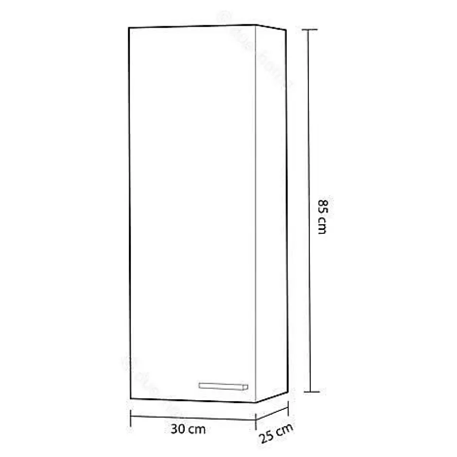 Generique Meuble de salle de bain - ARKITMOBEL - Koncept - Colonne moderne - Blanc - À monter soi-même* Colonne De Salle De Bains