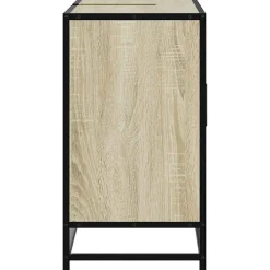 Vidaxl Meuble de salle de bain avec lavabo Chêne Sonoma 80 x 33 x 60 cm Bois d'ingénierie* Meuble Wc