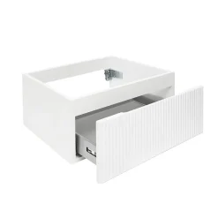 Swiss Aqua Technologies Meuble de salle de bain avec lavabo SAT Evolution 78x30x44,8 cm blanc mat (SATEVO80WMU2)* Lave-Mains