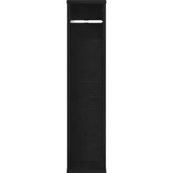 Vidaxl Meuble de salle de bain avec porte-rouleau noir 20,5x20x90 cm* Meuble Wc