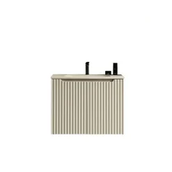 Jindoli Meuble de salle de bain avec vasque 80 cm amande Aquavenus* Meuble Vasque