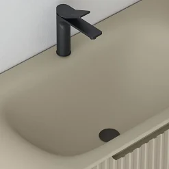 Jindoli Meuble de salle de bain avec vasque 80 cm amande Aquavenus* Meuble Vasque