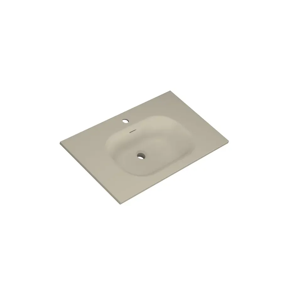 Jindoli Meuble de salle de bain avec vasque 80 cm amande Aquavenus* Meuble Vasque