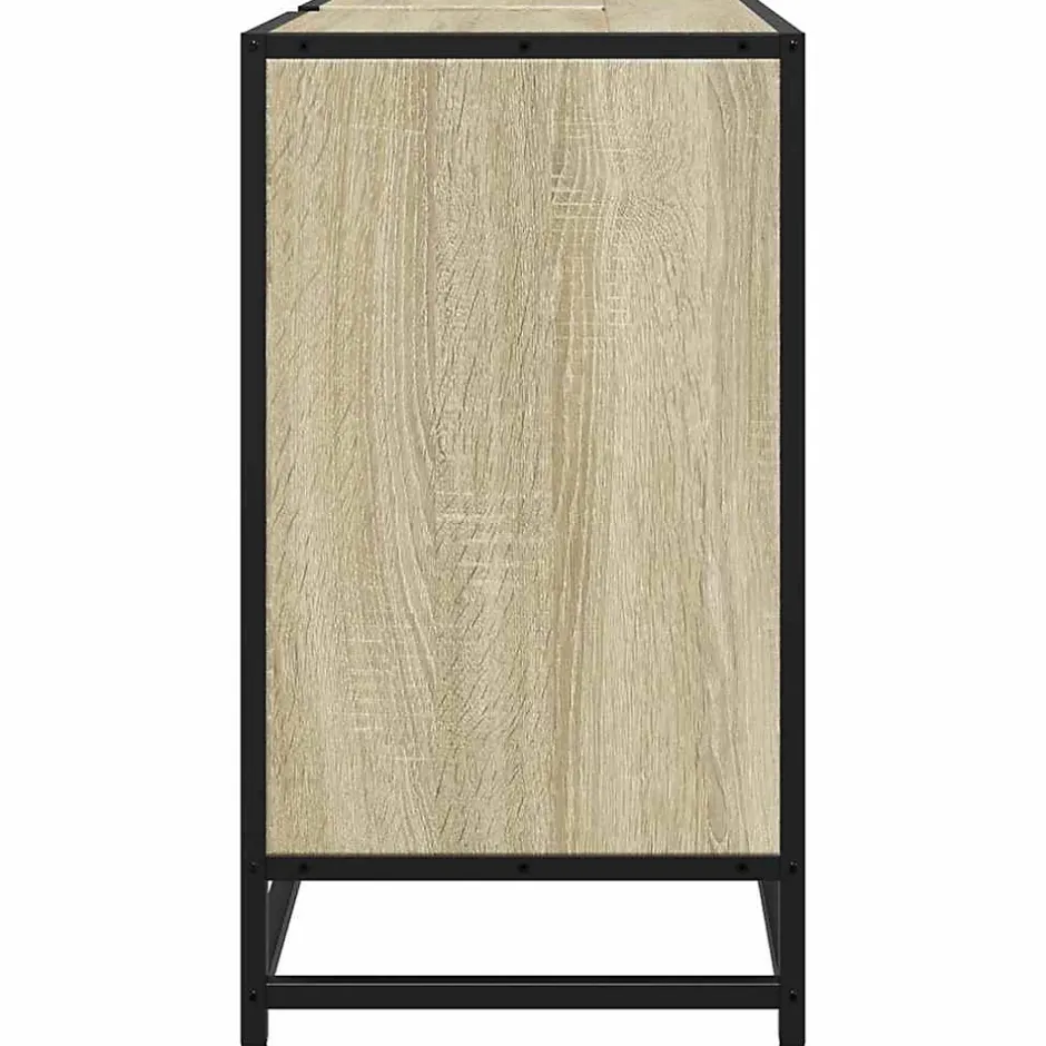 Vidaxl Meuble de salle de bain avec lavabo Chêne Sonoma 65 x 33 x 60 cm Bois d'ingénierie* Meuble Wc