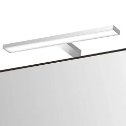 Kibath Meuble de salle de bain avec vasque, miroir et applique LED BOREAL 100x45 cm finition Bleu Océan mat 2 tiroirs suspendus* Ensemble Meuble De Salle De Bains