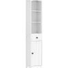 ProximaX Meuble de salle de bain, armoire haute à 3 étagères et 1 tiroir, étagère de salle de bain, meuble de salle de bain, blanc* Meuble Wc