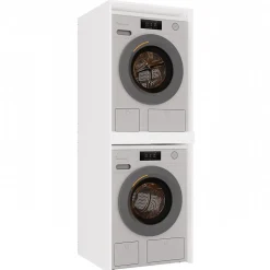 3xE Living Meuble de salle de bain, blanc, 64 x 180 x 64 cm