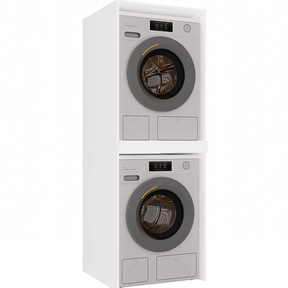 3xE Living Meuble de salle de bain, blanc, 64 x 180 x 64 cm