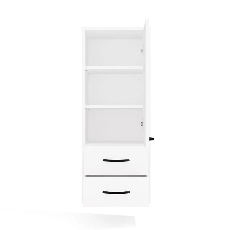 3xE Living Meuble de salle de bain, blanc, 35 x 67 x 30 cm