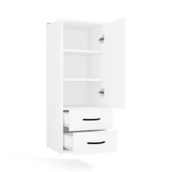 3xE Living Meuble de salle de bain, blanc, 35 x 67 x 30 cm