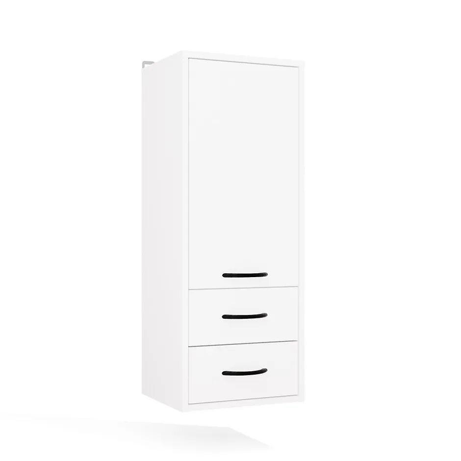 3xE Living Meuble de salle de bain, blanc, 35 x 67 x 30 cm