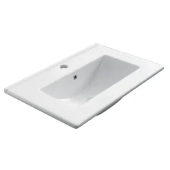 Cosyneo Meuble de salle de bain 60cm simple vasque - 3 tiroirs - nebraska (bois clair) - MAYOR