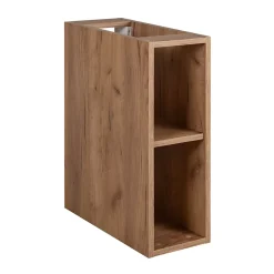 3xE Living Meuble de salle de bain, Chêne Craft, poignée dorée, 140 ( 2 x 60 + 20) x 46 x 57 cm* Lave-Mains