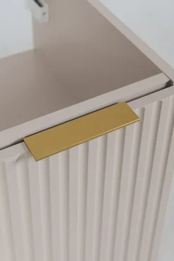 3xE Living Meuble de salle de bain, Cachemire + poignée dorée, 40 x 57 x 46 cm* Lave-Mains