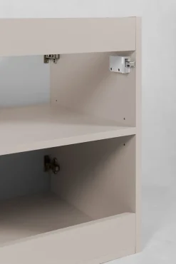3xE Living Meuble de salle de bain, Cachemire + poignée dorée, 40 x 57 x 46 cm* Lave-Mains
