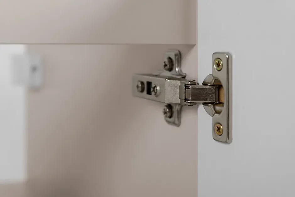 3xE Living Meuble de salle de bain, Cachemire + poignée dorée, 40 x 57 x 46 cm* Lave-Mains