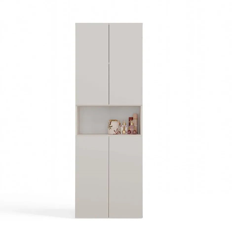 3xE Living Meuble de salle de bain, cachemire, 60 x 30 x 174 cm* Armoire De Salle De Bains