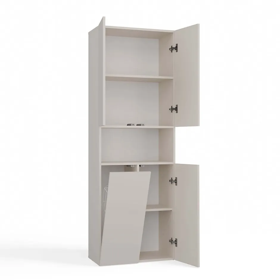 3xE Living Meuble de salle de bain, cachemire, 60 x 30 x 174 cm* Armoire De Salle De Bains