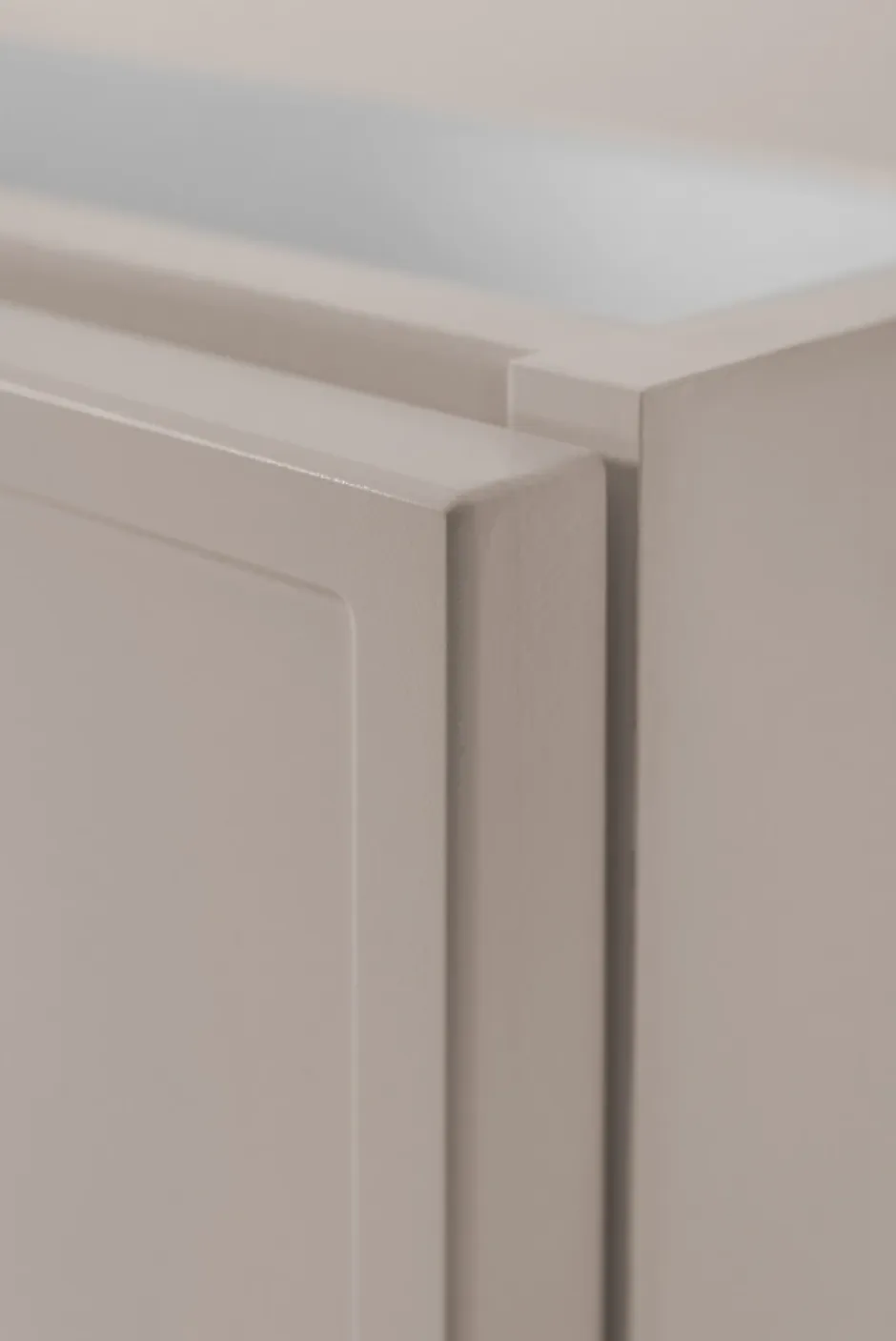 3xE Living Meuble de salle de bain, Cachemire, poignée argentée, 46 x 60 x 57 cm* Lave-Mains