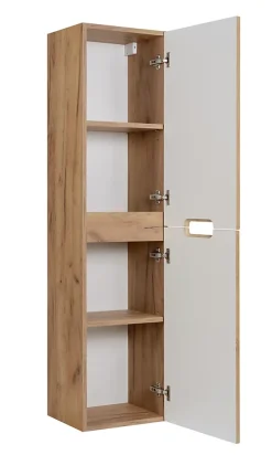 3xE Living Meuble de salle de bain, chêne Craft, 35 x 136 x 27 cm* Colonne De Salle De Bains
