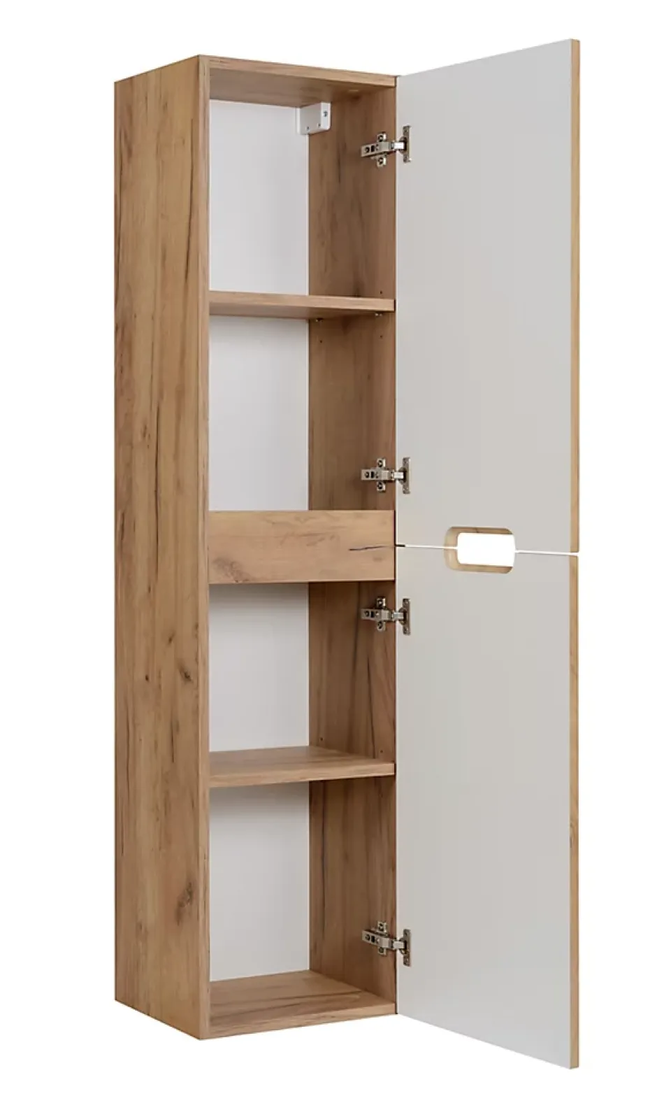 3xE Living Meuble de salle de bain, chêne Craft, 35 x 136 x 27 cm* Colonne De Salle De Bains