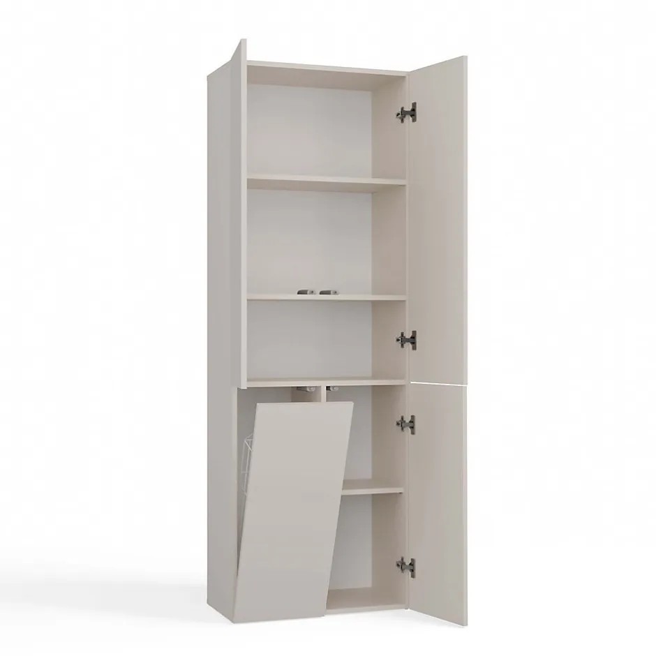 3xE Living Meuble de salle de bain, cachemire, 60 x 30 x 174 cm* Armoire De Salle De Bains