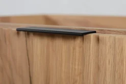 3xE Living Meuble de salle de bain, Chêne Craft + poignée noire, 40 x 57 x 46 cm* Lave-Mains